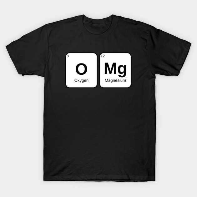 OMG Periodic Table T-Shirt by Squeakity Squeak